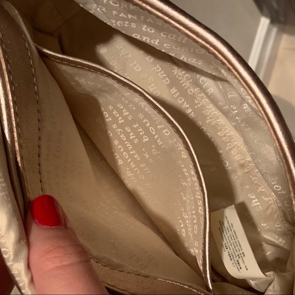 Kate Spade Rose Gold Pink Metallic Purse - NWT - Picture 5 of 8